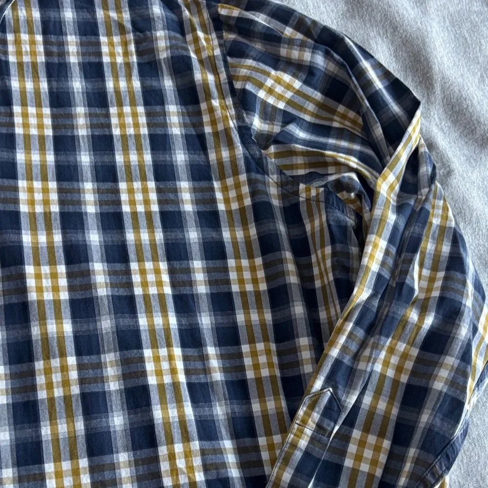 Men's Banana Republic Plaid Long Sleeve Button Down Shirt Size XL - Picture 4 of 5